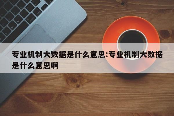 专业机制大数据是什么意思:专业机制大数据是什么意思啊